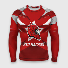 Мужской рашгард 3D с принтом Red machine ,  |  | hockey | national | red machine | russia | team | красная машина | россия | сборная | хоккей | хоккейная