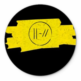 Коврик круглый с принтом TWENTY ONE PILOTS - Trench , резина и полиэстер | круглая форма, изображение наносится на всю лицевую часть | Тематика изображения на принте: band | best | blurry | face | indie | logo | music | one | pilots | pop | regional | rock | symbol | top | trench | twenty | vessel | группа | инди | лого | логотип | музыка | пилоты | поп | рок | символ | топ | тренч