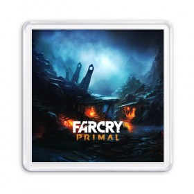 Магнит 55*55 с принтом farcry primal , Пластик | Размер: 65*65 мм; Размер печати: 55*55 мм | far cry | far cry 5 | far cry new dawn | far cry primal | farcry | fc 5 | fc5 | game | new dawn | primal | игры | постапокалипсис | фар край | фар край 5