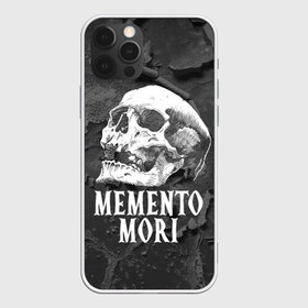 Чехол для iPhone 12 Pro Max с принтом Memento mori , Силикон |  | black | death | life | memento mori | skeleton | skull | жизнь | скелет | череп | черный