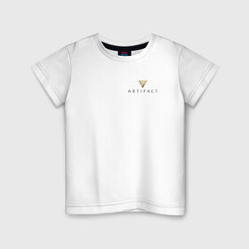 Детская футболка хлопок с принтом Artifact , 100% хлопок | круглый вырез горловины, полуприлегающий силуэт, длина до линии бедер | 