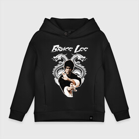 Детское худи Oversize хлопок с принтом Bruce lee , френч-терри — 70% хлопок, 30% полиэстер. Мягкий теплый начес внутри —100% хлопок | боковые карманы, эластичные манжеты и нижняя кромка, капюшон на магнитной кнопке | bruce lee | jeet kune do | брюс ли | каратэ