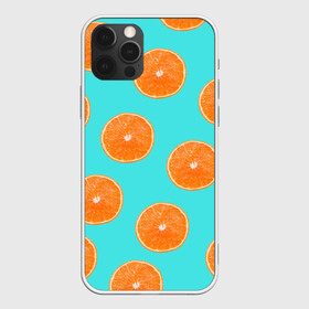 Чехол для iPhone 12 Pro с принтом Апельсины , силикон | область печати: задняя сторона чехла, без боковых панелей | Тематика изображения на принте: апельсин | апельсины | грейпфрукт | грейпфрут | разрез | сочный | фрукт