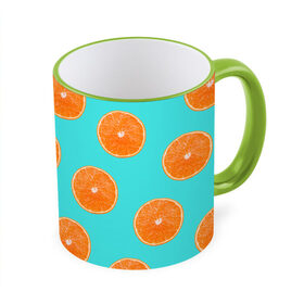 Кружка 3D с принтом Апельсины , керамика | ёмкость 330 мл | апельсин | апельсины | грейпфрукт | грейпфрут | разрез | сочный | фрукт