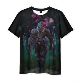 Мужская футболка 3D с принтом Убийца гоблинов - Рыцарь , 100% полиэфир | прямой крой, круглый вырез горловины, длина до линии бедер | Тематика изображения на принте: goblin slayer | knight | рыцарь