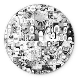Коврик для мышки круглый с принтом Goblin Slayer Manga , резина и полиэстер | круглая форма, изображение наносится на всю лицевую часть | goblin slayer | knight | рыцарь