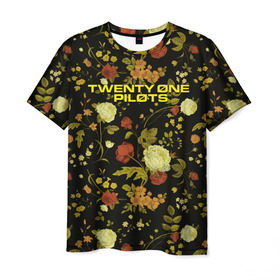 Мужская футболка 3D с принтом Twenty One Pilots - Trench , 100% полиэфир | прямой крой, круглый вырез горловины, длина до линии бедер | Тематика изображения на принте: 