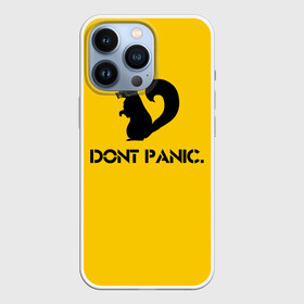 Чехол для iPhone 13 Pro с принтом Dont Panic. ,  |  | dont panic | белка | енот | скунс