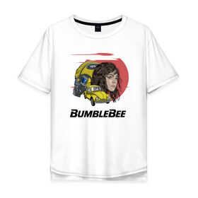 Мужская футболка хлопок Oversize с принтом Бамблби , 100% хлопок | свободный крой, круглый ворот, “спинка” длиннее передней части | bumblebee | kefer | volkswagen | автобот | трансформер | трансформеры | уотсон | шершень | шмель