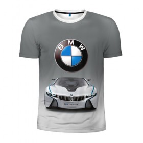 Мужская футболка 3D спортивная с принтом BMW Vision , 100% полиэстер с улучшенными характеристиками | приталенный силуэт, круглая горловина, широкие плечи, сужается к линии бедра | bmw | car | germany | motorsport | sports car | автомобиль | автоспорт | бмв | германия | спорткар