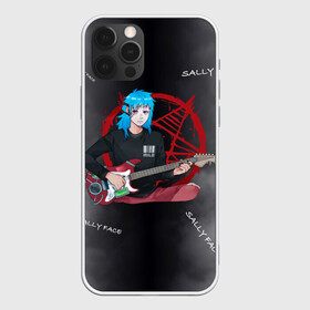 Чехол для iPhone 12 Pro с принтом Sally Face with a Guitar , силикон | область печати: задняя сторона чехла, без боковых панелей | Тематика изображения на принте: fisher | larry johnson | mask | sally  face | sally fisher | sallyface | демоны | духи | маска | пентаграмма | призраки | рок | салли | салли фейс | салли фишер | фейс | шепот