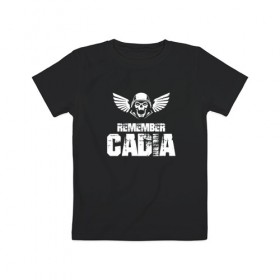 Детская футболка хлопок с принтом Remember Cadia , 100% хлопок | круглый вырез горловины, полуприлегающий силуэт, длина до линии бедер | warhammer