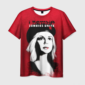 Мужская футболка 3D с принтом Zombies Unite , 100% полиэфир | прямой крой, круглый вырез горловины, длина до линии бедер | i zombie | лив мур | оливия мур | я зомби