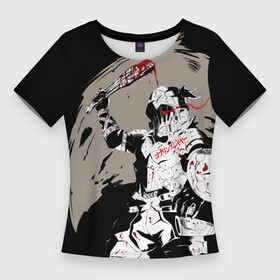 Женская футболка 3D Slim с принтом Goblin Slayer  killer ,  |  | ahegao | anime | armor | blood | goblin | knight | manga | slayer | аниме | ахегао | гоблин | гоблинов | гоблины | доспехи | жрица | кровища | кровь | манга | мульт | мультик | ранобэ | рыцарь | сериал