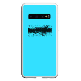 Чехол для Samsung Galaxy S10 с принтом Гранж голубой , Силикон | Область печати: задняя сторона чехла, без боковых панелей | кислотные костюмы | кислотные цвета | неон | флуоресцентные принты