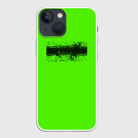 Чехол для iPhone 13 mini с принтом Гранж зеленый ,  |  | Тематика изображения на принте: кислотные костюмы | кислотные цвета | неон | флуоресцентные принты