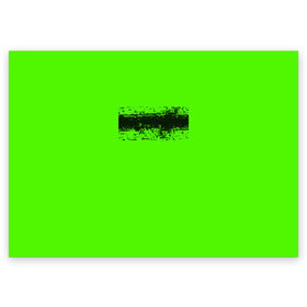 Поздравительная открытка с принтом Гранж зеленый , 100% бумага | плотность бумаги 280 г/м2, матовая, на обратной стороне линовка и место для марки
 | Тематика изображения на принте: кислотные костюмы | кислотные цвета | неон | флуоресцентные принты