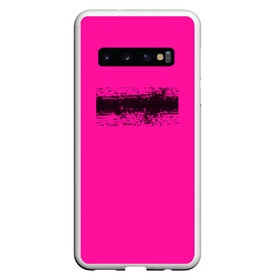 Чехол для Samsung Galaxy S10 с принтом Гранж розовый , Силикон | Область печати: задняя сторона чехла, без боковых панелей | Тематика изображения на принте: кислотные костюмы | кислотные цвета | неон | флуоресцентные принты