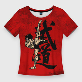 Женская футболка 3D Slim с принтом Боец Баки   Baki the Grappler ,  |  | ahegao | anime | baki | fighter | grappler | manga | the | аниме | анимешники | анимешнику | ахегао | баки | боевые | боец | бойцы | доппо | драки | искусства | манга | мульт | мультик | сериал | хамма | юдзиро