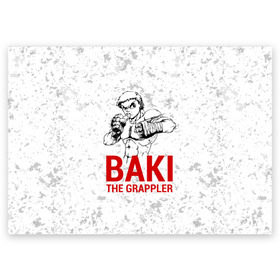 Поздравительная открытка с принтом Baki the Grappler / Боец Баки , 100% бумага | плотность бумаги 280 г/м2, матовая, на обратной стороне линовка и место для марки
 | Тематика изображения на принте: ahegao | anime | baki | fighter | grappler | manga | the | аниме | анимешники | анимешнику | ахегао | баки | боевые | боец | бойцы | доппо | драки | искусства | манга | мульт | мультик | сериал | хамма | юдзиро