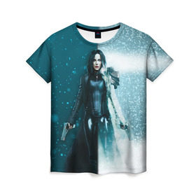 Женская футболка 3D с принтом Другой мир , 100% полиэфир ( синтетическое хлопкоподобное полотно) | прямой крой, круглый вырез горловины, длина до линии бедер | underworld | андерворлд | вампир