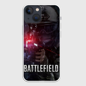 Чехол для iPhone 13 mini с принтом BATTLEFIELD ,  |  | battlefield | бателфилд | игра | компьютерная игра | надпись | поле битвы | стрелялка | шутер