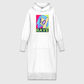 Платье удлиненное хлопок с принтом DJ Pon 3 RAVE ,  |  | dj pon 3 | mlp | my little pony | pony | rave | vinyl scratch | винил скрэтч | млп | мой маленький пони | пони | рейв