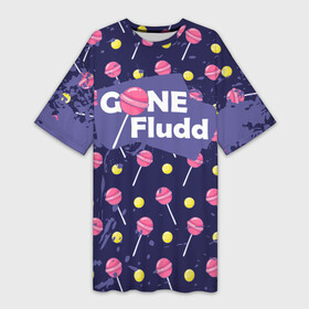 Платье-футболка 3D с принтом GONE.Fludd ,  |  | chaos | fludd | gone | gone fludd | gone.fludd | gonefludd | rap | гон | зашей | мамбл | русский | рэп | рэпер | сахарный | суперчуитс | флад | фладд | флексикон | хаос | человек | чизарп | чуитс | швепс | швепсово