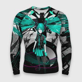 Мужской рашгард 3D с принтом Miku Hatsune Vocaloid ,  |  | Тематика изображения на принте: hatsune miku | miku hatsune | vocaloid | вокалоид | мику хатсуне | мику хатсунэ | мику хацуне | мику хацунэ | хатсуне мику | хатсунэ мику | хацуне мику | хацунэ мику