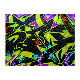 Обложка для студенческого билета с принтом Кислотное Граффити , натуральная кожа | Размер: 11*8 см; Печать на всей внешней стороне | graffity | paint | street art | urban | город | граффити | искусство | кирпичи | краски | рисунки | стена | улицы | уличное искусство