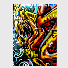 Скетчбук с принтом Твой уличный стиль! , 100% бумага
 | 48 листов, плотность листов — 100 г/м2, плотность картонной обложки — 250 г/м2. Листы скреплены сверху удобной пружинной спиралью | graffity | paint | street art | urban | город | граффити | искусство | кирпичи | краски | рисунки | стена | улицы | уличное искусство