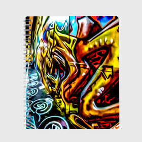 Тетрадь с принтом Твой уличный стиль! , 100% бумага | 48 листов, плотность листов — 60 г/м2, плотность картонной обложки — 250 г/м2. Листы скреплены сбоку удобной пружинной спиралью. Уголки страниц и обложки скругленные. Цвет линий — светло-серый
 | graffity | paint | street art | urban | город | граффити | искусство | кирпичи | краски | рисунки | стена | улицы | уличное искусство