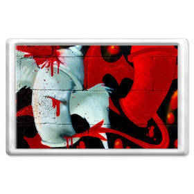 Магнит 45*70 с принтом GRAFFITY ONE , Пластик | Размер: 78*52 мм; Размер печати: 70*45 | Тематика изображения на принте: graffity | paint | street art | urban | город | граффити | искусство | кирпичи | краски | рисунки | стена | улицы | уличное искусство