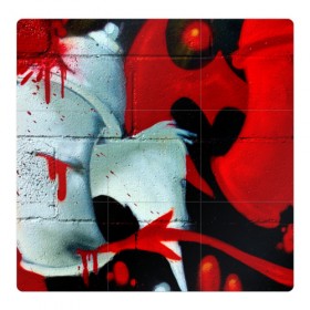 Магнитный плакат 3Х3 с принтом GRAFFITY ONE , Полимерный материал с магнитным слоем | 9 деталей размером 9*9 см | graffity | paint | street art | urban | город | граффити | искусство | кирпичи | краски | рисунки | стена | улицы | уличное искусство