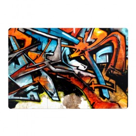 Магнитный плакат 3Х2 с принтом Граффити , Полимерный материал с магнитным слоем | 6 деталей размером 9*9 см | grafity | paint | street art | urban | город | граффити | искусство | кирпичи | краски | рисунки | стена | улицы | уличное искусство