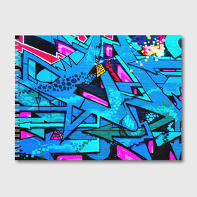 Альбом для рисования с принтом GRAFFITY , 100% бумага
 | матовая бумага, плотность 200 мг. | Тематика изображения на принте: grafity | paint | street art | urban | город | граффити | искусство | кирпичи | краски | рисунки | стена | улицы | уличное искусство