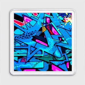 Магнит 55*55 с принтом GRAFFITY , Пластик | Размер: 65*65 мм; Размер печати: 55*55 мм | grafity | paint | street art | urban | город | граффити | искусство | кирпичи | краски | рисунки | стена | улицы | уличное искусство