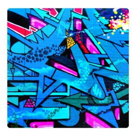 Магнитный плакат 3Х3 с принтом GRAFFITY , Полимерный материал с магнитным слоем | 9 деталей размером 9*9 см | grafity | paint | street art | urban | город | граффити | искусство | кирпичи | краски | рисунки | стена | улицы | уличное искусство
