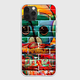 Чехол для iPhone 12 Pro Max с принтом Милый Зверёк Граффити , Силикон |  | grafity | paint | street art | urban | город | граффити | искусство | кирпичи | краски | рисунки | стена | улицы | уличное искусство