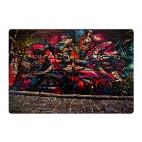 Магнитный плакат 3Х2 с принтом disquared urban graffity , Полимерный материал с магнитным слоем | 6 деталей размером 9*9 см | grafity | paint | street art | urban | город | граффити | искусство | кирпичи | краски | рисунки | стена | улицы | уличное искусство