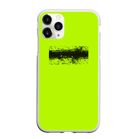 Чехол для iPhone 11 Pro матовый с принтом Гранж салатовый , Силикон |  | кислотные костюмы | кислотные цвета | неон | флуоресцентные принты