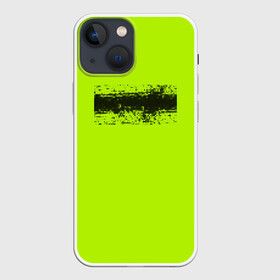 Чехол для iPhone 13 mini с принтом Гранж салатовый ,  |  | Тематика изображения на принте: кислотные костюмы | кислотные цвета | неон | флуоресцентные принты