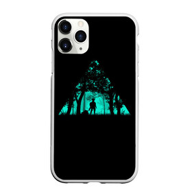 Чехол для iPhone 11 Pro матовый с принтом Таинственный лес , Силикон |  | кислотные костюмы | кислотные цвета | неон | флуоресцентные принты