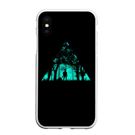 Чехол для iPhone XS Max матовый с принтом Таинственный лес , Силикон | Область печати: задняя сторона чехла, без боковых панелей | кислотные костюмы | кислотные цвета | неон | флуоресцентные принты