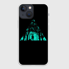 Чехол для iPhone 13 mini с принтом Таинственный лес ,  |  | Тематика изображения на принте: кислотные костюмы | кислотные цвета | неон | флуоресцентные принты