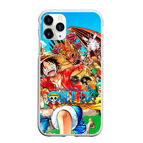 Чехол для iPhone 11 Pro матовый с принтом One Piece , Силикон |  | anime | manga | one | one piece | piece | аниме | ван пис | дракон | манга | пират | пираты | фрукты