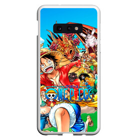 Чехол для Samsung S10E с принтом One Piece , Силикон | Область печати: задняя сторона чехла, без боковых панелей | anime | manga | one | one piece | piece | аниме | ван пис | дракон | манга | пират | пираты | фрукты