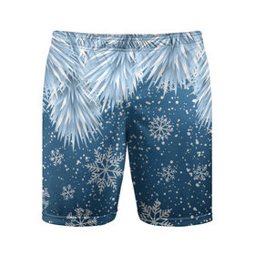 Мужские шорты 3D спортивные с принтом Snowflakes ,  |  | art | background | christmas | new year | snow | snowflakes | арт | ветки | ёлка | минимализм | новый год | рождество | снег | снежинки | фон