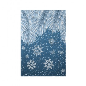 Обложка для паспорта матовая кожа с принтом Snowflakes , натуральная матовая кожа | размер 19,3 х 13,7 см; прозрачные пластиковые крепления | Тематика изображения на принте: art | background | christmas | new year | snow | snowflakes | арт | ветки | ёлка | минимализм | новый год | рождество | снег | снежинки | фон
