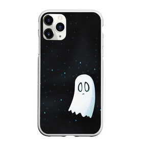 Чехол для iPhone 11 Pro матовый с принтом A Lonely Ghost , Силикон |  | ghost | sans | undertale | азриэль | андайн | гастер | надоедливая собака | одиночество | папирус | приведение | санс | скелет | сноудрейк